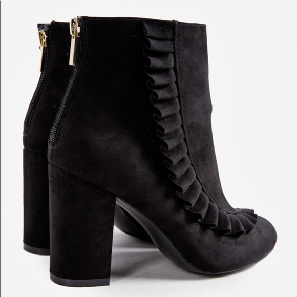 JustFab Stacie Bootie Black Size 9 - Picture 8 of 9